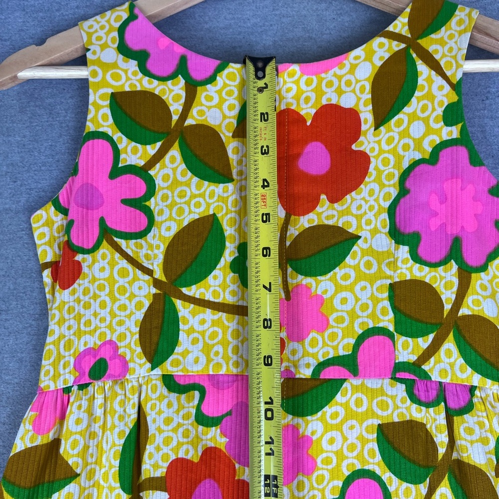 Vintage Young Hawaii Hawaiian Dress size 14 Floral Colorful Made In Hawaii - Picture 5 of 10